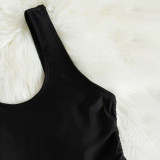 Sexy cut-out one-piece swimsuit leopard print bikini swimsuit fashionable summer beach swimsuit