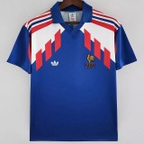 1988-1990 France Home Retro Soccer Jersey