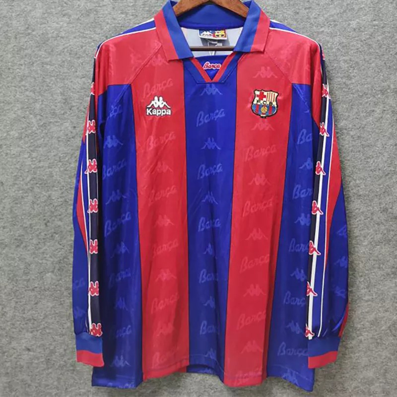 19961997 BAR Home Long Sleeve Retro Soccer Jersey