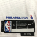22-23 76ERS EMBIID #21 White City Edition Top Quality Hot Pressing NBA Jersey