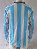 1998 Argentina Home Long sleeves Retro Soccer Jersey