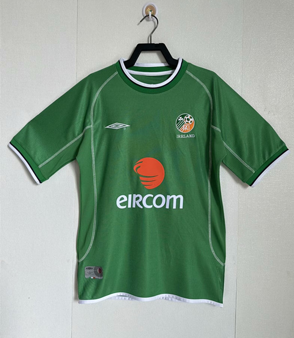 2002 Ireland Home Retro Soccer Jersey