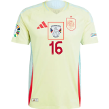 2024 Spain European Cup Away Long Sleeves Fans Version Soccer Jersey