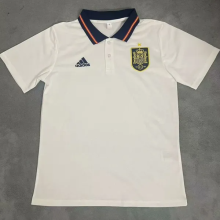 24-25 Spain White Polo Short Sleeve