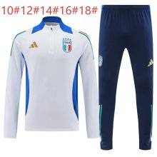 24-25 Italy High Quality Kids Half Pull Tracksuit