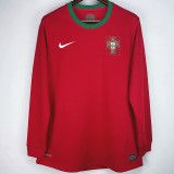 2012 Portugal Away Long Sleeve Retro Soccer Jersey