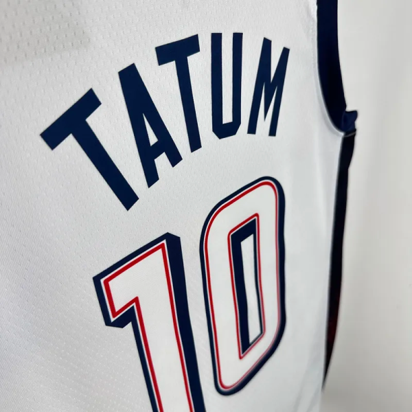 2024 Olympic Game USA TATUM 10 White Basketball Jersey