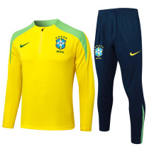 24-25 Brazil High Quality Half Pull Tracksuit