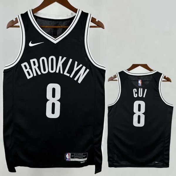 22-23 Nets CUI #8 Black Top Quality Hot Pressing NBA Jersey