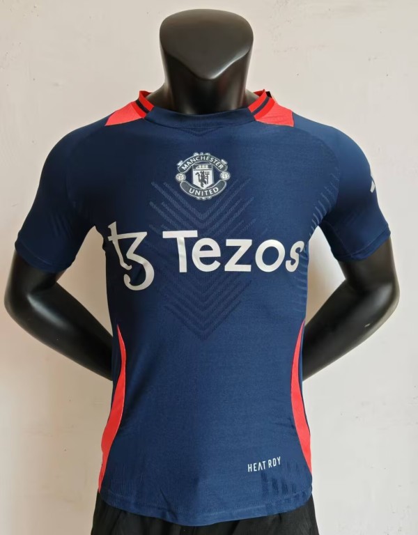 24-25 Man Utd Blue Player Version Training shirts