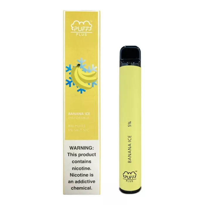 US 7.99 Puff Bar Plus Banana Ice 800 Puffs