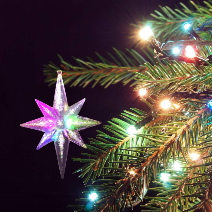 Octagonal Star Silicone Resin Mold, Diamond Star Casting Resin Mold for Door Wall Hanging Home Decor Crafts DIY Christmas Tree Ornament