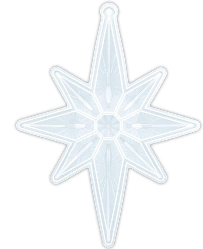 Octagonal Star Silicone Resin Mold, Diamond Star Casting Resin Mold for Door Wall Hanging Home Decor Crafts DIY Christmas Tree Ornament