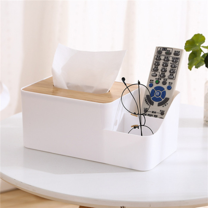 Natural color tissue box and storage box living room, bedroom, dining room office table