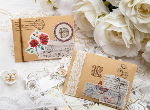 Pretty Letter Stamp Alphabet Wooden Rubber Stamp for Card Making Scrapbooks Diaries Journals Planners Decoration DIY
