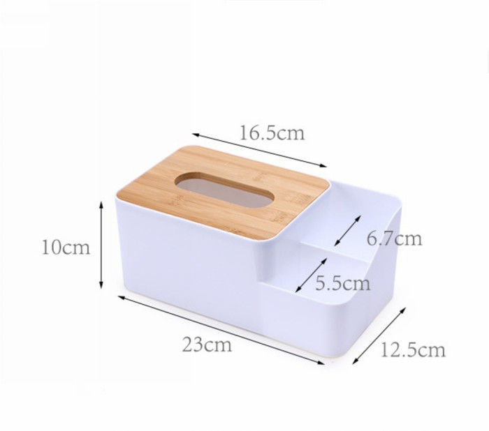 Natural color tissue box and storage box living room, bedroom, dining room office table