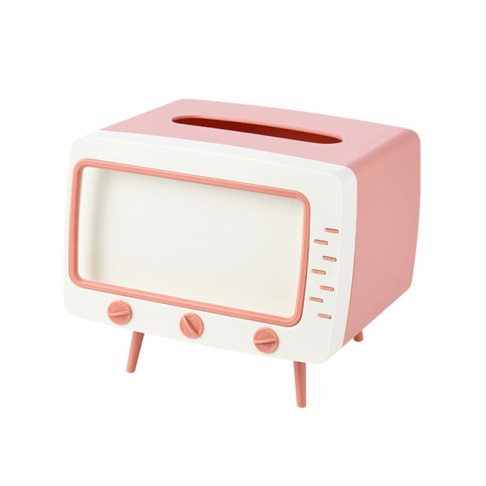Cute tissue box and phone holder storage box,tool supply,idea TV modeling,pink,green,white,blue