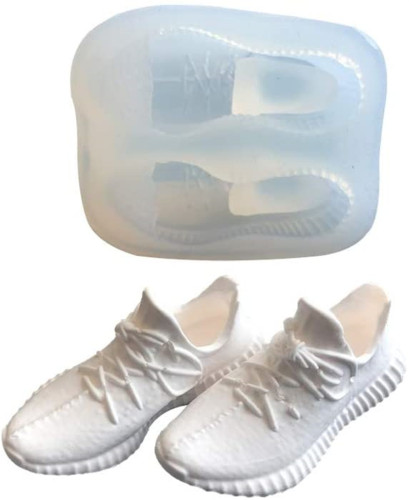 Sport Shoes Shape Fondant Silicone Mold for Cake Decorating Cupcake Topper Candy Chocolate Jello Making