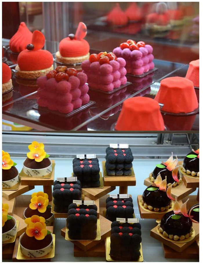 Silicone Mold Baking 3D Cube Mousse Cake Dessert for Pastry Chocolate Truffle Pudding Jelly Ice Cream (6 Cavity)