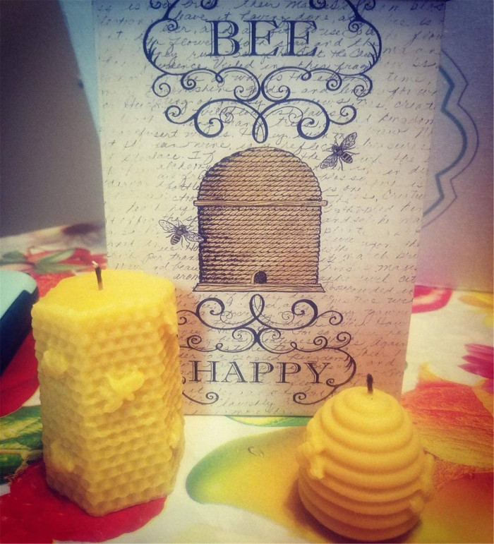 2 Pack 3D Bee Honeycomb Candle Molds Beehive Silicone Mold for Homemade Beeswax Candle Soap Hand Lotion Bars Crayon Wax Melt Hives Candle Making Supplies