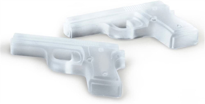 Silicone Gun Pistol Ice Cube Chocolate Soap Tray Mold Party 3 PACK(Color random)