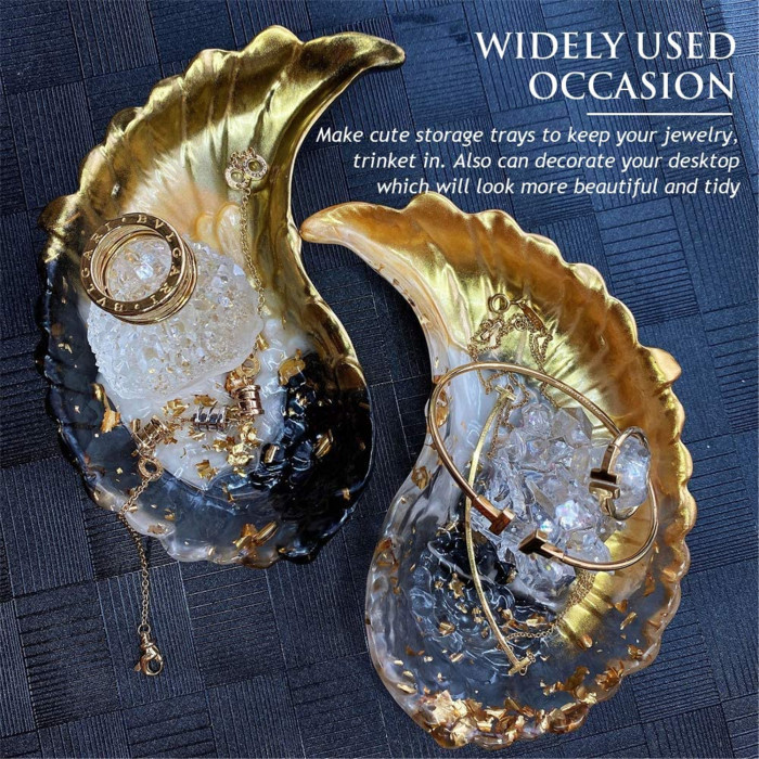 Silicone Angel Wing Shaped Mold Wings Epoxy Resin Casting Mold for Making Jewelry Dishes Tray Storage Box Decorative Artist Mould Kit Epoxy Resin Crafts Ideal Gift (1 Pair)