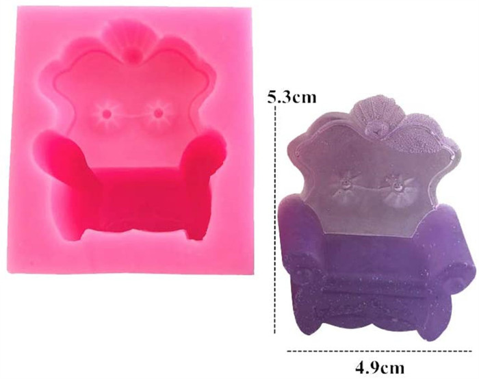 Sofa Chair Silicone Mold  Furniture Cake Decorating Molds Fondant  Mould Chocolate Candy Gum Paste Soap Mould