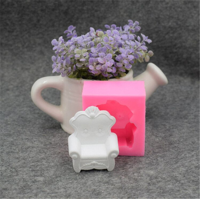 Sofa Chair Silicone Mold  Furniture Cake Decorating Molds Fondant  Mould Chocolate Candy Gum Paste Soap Mould