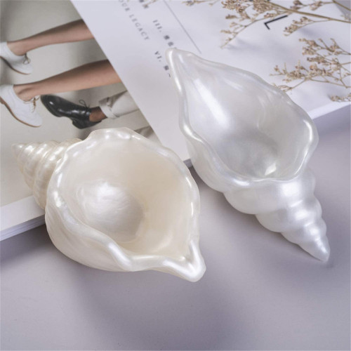 Resin Silicone Conch Tray Holder Mold, Conch/Sea Snail Shaped Casting Mold 2Pcs Set for Making Jewelry Tray Dishes Storage, Home Decoration Phetree DIY Resin Crafts Ideal Gift