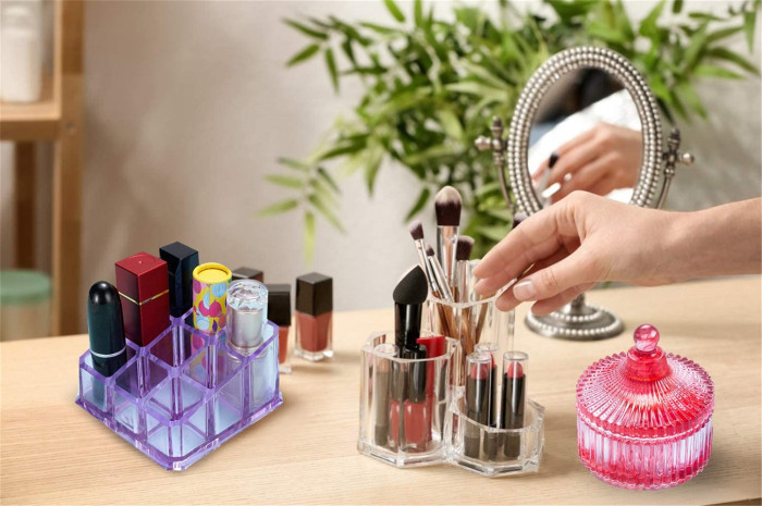 Box Resin Molds, Silicone Jewelry Box Molds with 9-Slot Epoxy Resin Molds, Round Trinket Box Molds for Making Resin Box