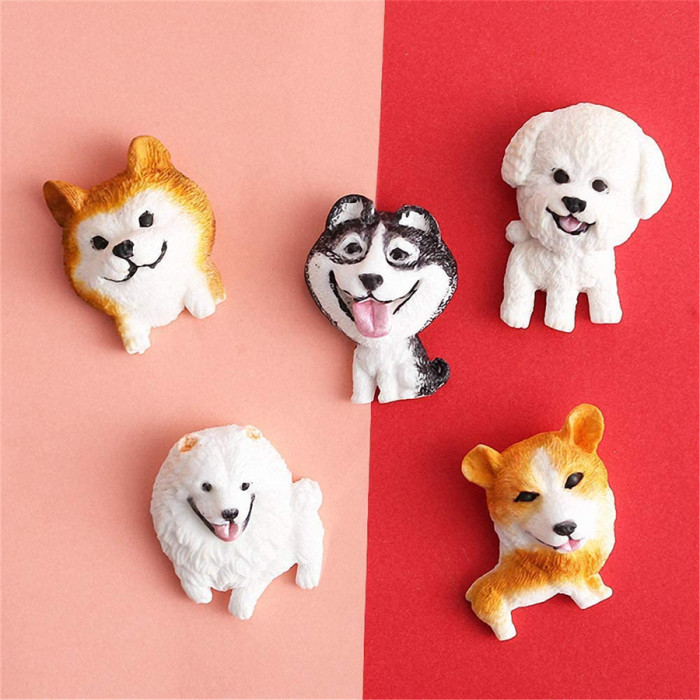 5-Cavity Puppy Dogs Fondant Mold Silicone Chocolate Candy Gumpaste Sugarcraft Mould Cake Decorating Tools Clay Resin Mold