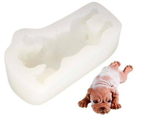 Dog Silicone Mold 3D Shar Pei Dog Mold DIY Cake Decoration Mousse mold Cute Chocolate Jelly Ice Cream Fondant Molds