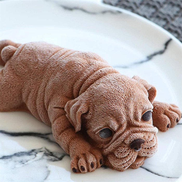 Dog Silicone Mold 3D Shar Pei Dog Mold DIY Cake Decoration Mousse mold Cute Chocolate Jelly Ice Cream Fondant Molds