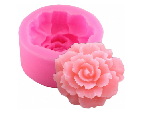 Carnation Flower Silicone Mold for Handmade Soap, Lotion Bar, Bath Bomb, Wax Crayon, Polymer Paper Fimo Clay, Art Craft Gift for Mother’s Day