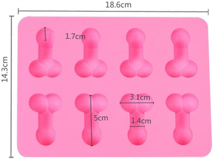 Funny Shaped Silicone Mold Novelty DIY Mousse Cake Chocolate Fondant Soap Cake Ice Cube Mold pennis molds silicone for chocolate
