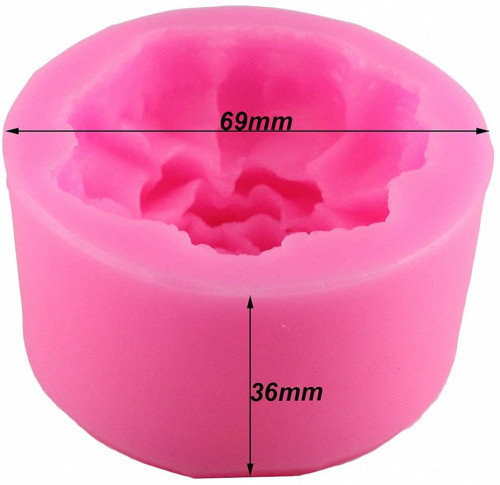 Carnation Flower Silicone Mold for Handmade Soap, Lotion Bar, Bath Bomb, Wax Crayon, Polymer Paper Fimo Clay, Art Craft Gift for Mother’s Day