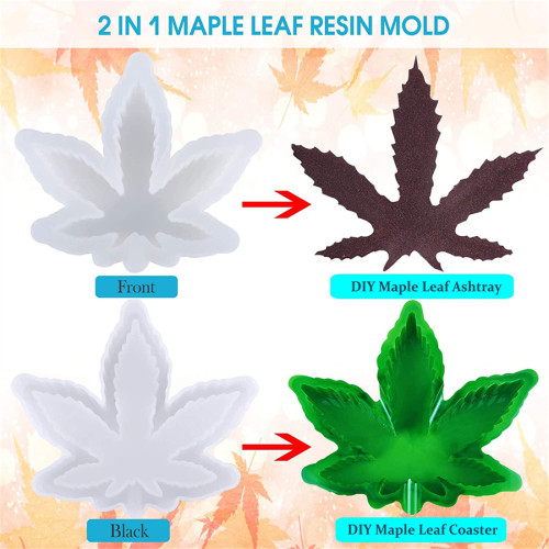 Leaf Maple Resin Mold, Weed Ashtray Silicone Molds, Leaf Tray Mold Ideal for Jewelry Storage Box, Handmade Crafts, Home Decoratio