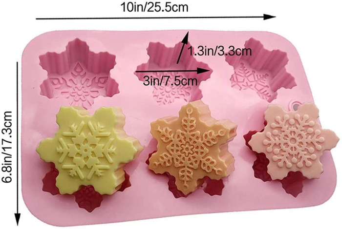 Housewife Cake Mold 1PCS 6 Holes Cavity Silicone Mold for Chocolate, Pastry, Cupcake, Desserts - Semi Sphere Hot Chocolate Bomb Mould Baker Depot for Handmade Baking Bakery, Easter, New Year