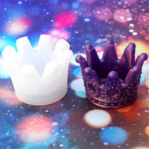 3D Crown Ashtray Storage Box Mold DIY Phone Holder Silicone Mold Resin Casting Accessories Jewelry Making Tools