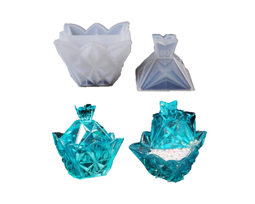 Pyramid Resin Molds, Epoxy Silicone Molds Storage Box Mold Jewelry Box Molds, Flower Pot Mold Trinket Box Casting Molds DIY Craft (Pyramid Mold)