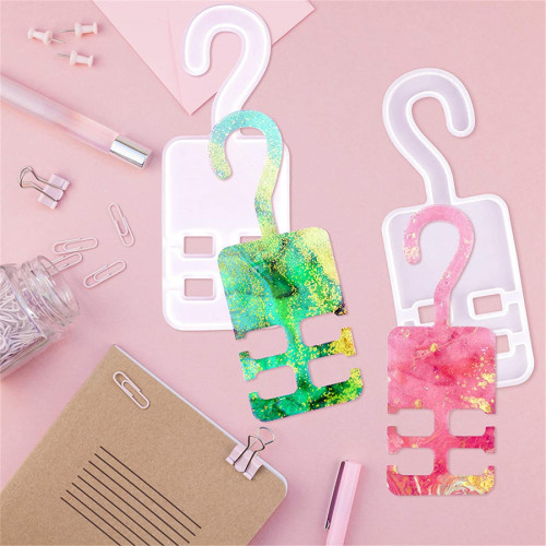 2PCS Hanger Resin Mold, Silicone Casting Storage Hook Molds for Home Decoration, DIY Craft, Masks Holder, Making Car Organizer Hook, Indoor and Outdoor Decoration Supplies