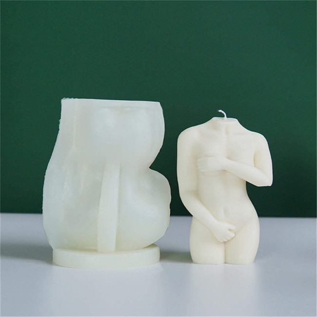Silicone Candle Mold 3d Human Body Female Sexy Woman Sculpture Candle Making Wax Mould,DIY Crafts Fragrance Soap Making Mold For Desk Decor,Art Craft Aroma Plaster Jewelry Making Tools(1pcs)