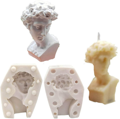 3D David Plaster Portrait Resin Silicone Candle Mold Aromatherapy Candle DIY Material