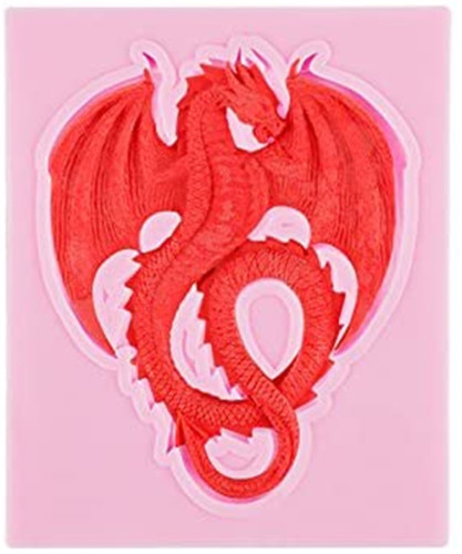 3D Animal Dragon Food Grade Silicone Mold，Soap Ice Cake Mold，Sugarcraft Tool，Chocolate Candy Fondant Press Cake Tool