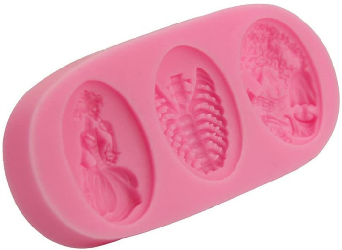 Skeleton Skull Fondant Cake Mold Silicone Chocolate Candy Mould