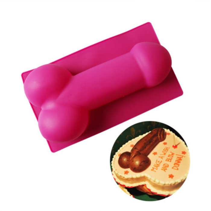 3D Large Penis Shaped Cake Mould Soap Fondant Baking Food Pudding Mold Funny