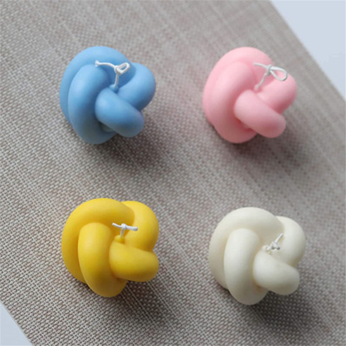 2 Pieces Candle Silicone Molds 3D Magic Ball Bubbles Cube Mold, Aroma Candle Soap Soy Wax Overlapping Balls Molds Handcraft Ornaments Baking Dessert Round Mousse Cake Molds Craft Clay Tools
