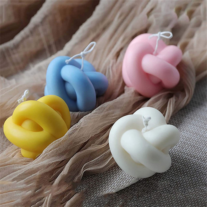 2 Pieces Candle Silicone Molds 3D Magic Ball Bubbles Cube Mold, Aroma Candle Soap Soy Wax Overlapping Balls Molds Handcraft Ornaments Baking Dessert Round Mousse Cake Molds Craft Clay Tools
