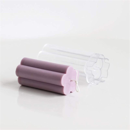 Flower Shape Candle Mold, Acrylic DIY Handmade Candle Mould for Candle Making, Christmas Candlelight Dinner Aromatherapy Candle Mold