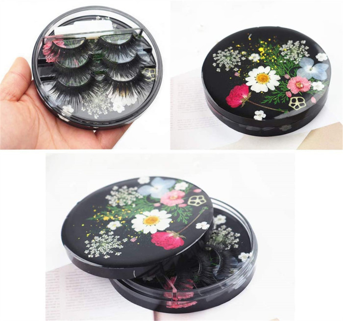 Resin Eyelashes Holder Mold, Silicone Eyelash Display Tray Resin Mold Set with Lid, Epoxy Eyelashes Storage Box Molds, Cosmetic Care Container Casting Mold